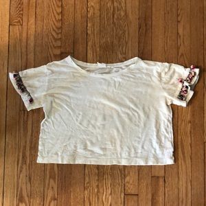 Anthropologie Pom Pom shirt
